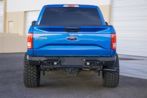 Ford F-150 Bumper - Rear - Addictive Desert Designs - Stealth Fighter - Hammer Black with Satin Black panels - `15-`18